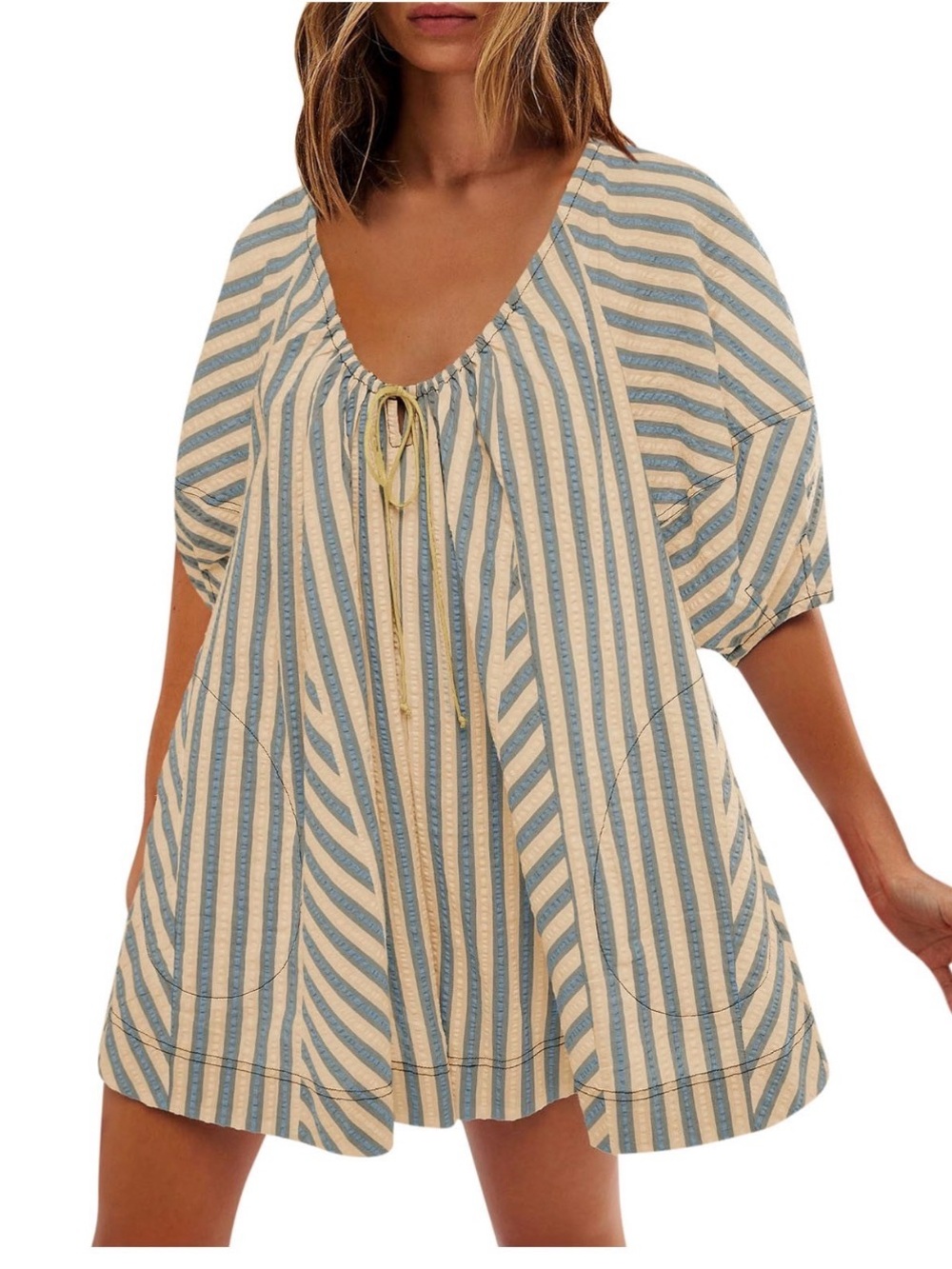 Oversized Stripe Romper